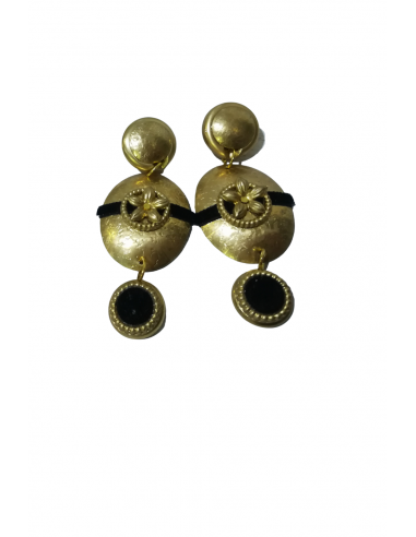 Pendientes Oval Terciopelo