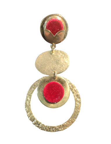 Pendiente Aurora flamenca