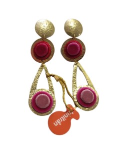 Pendiente  lágrima huella 2