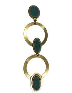 Pendiente de dos anillas...