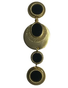 Pendiente Medallón Terciopelo