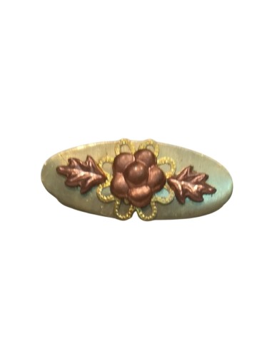 Broche Oval oro y cobre