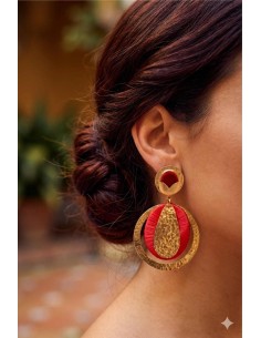 Pendiente Lágrima flamenca 2