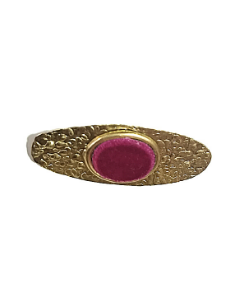 Broche Oval Matizado